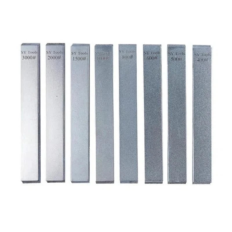 Set diamantslijpstenen – korrels 400#, 500#, 600#, 800#, 1000#, 1500#, 2000#, 3000#