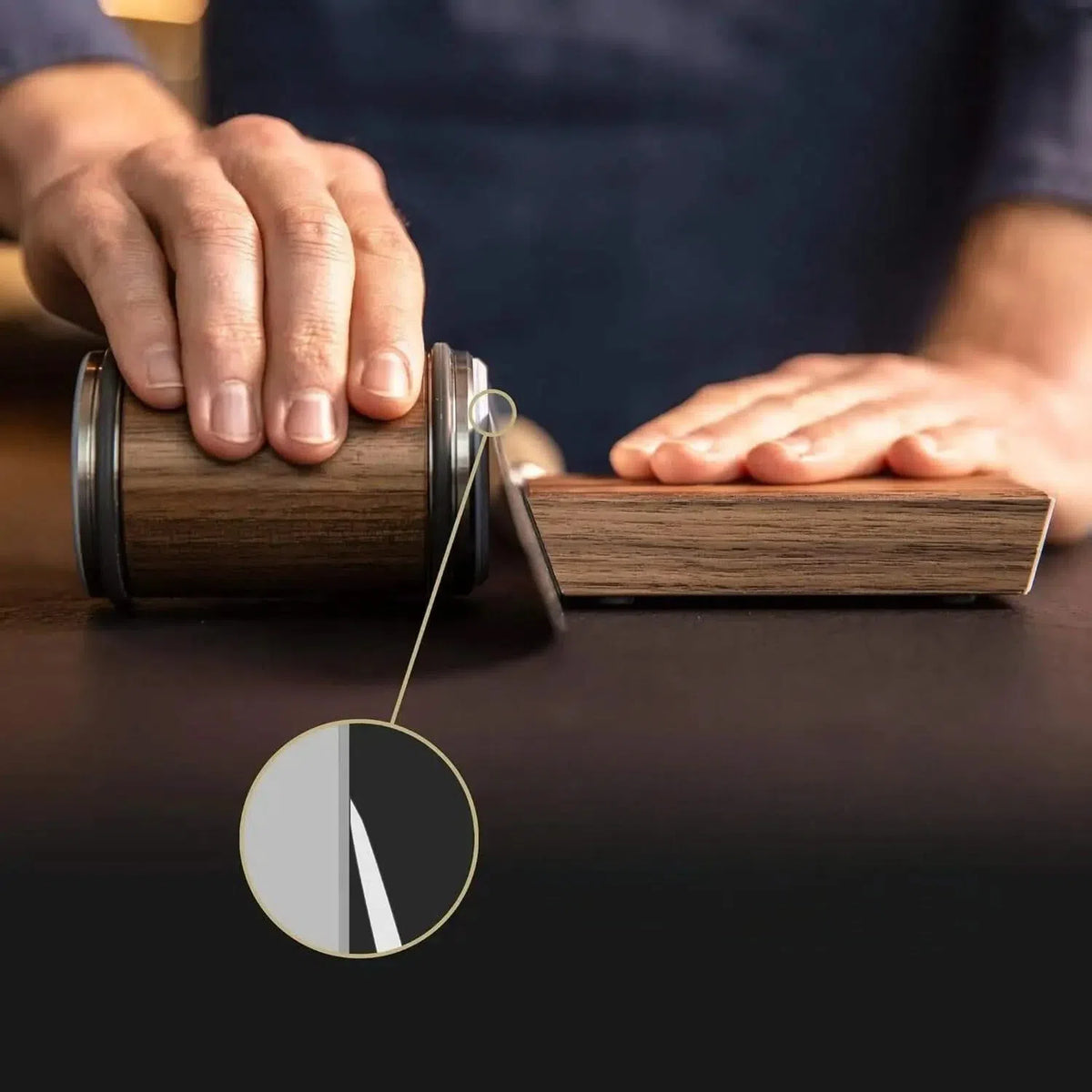 Houten rolmessenslijper